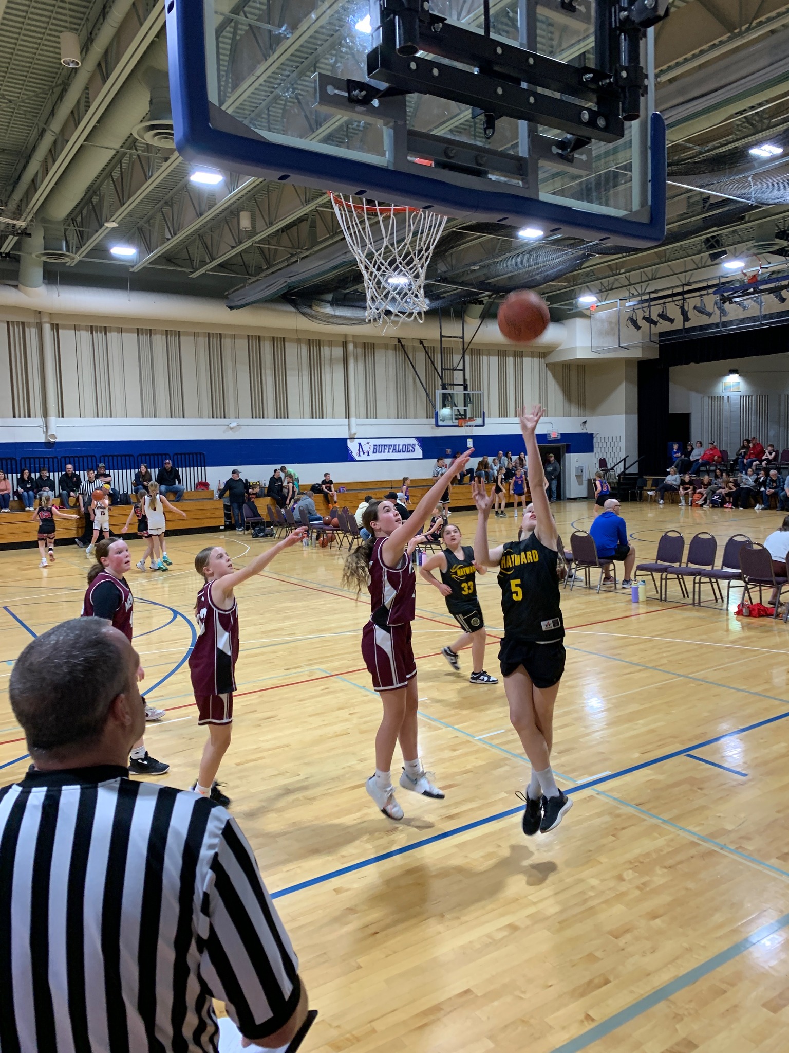 Hayward Boys Basketball in action